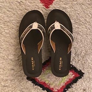 COACH Jolene Signature Wedge Flip Flop